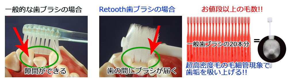 歯科医院専売歯ブラシ「Retooth」20本